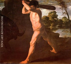 Hércules Y El Toro De Creta