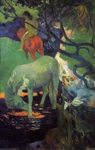 The White Horse — Eugène Henri Paul Gauguin