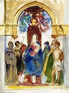 Madonna And Child And Saints, After An Unidentified Artist — John Singer Sargent
