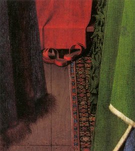 Portrait Of Giovanni Arnolfini And His Wife (detail) (10)