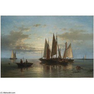 Boats Clustered By The Shore — Hulk Ábrahám