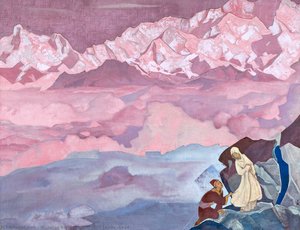 She Who Leads (1924) — Nicholas Roerich