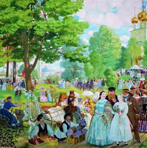 Trinity Day — Boris Mikhailovich Kustodiev