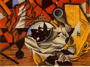 Pears And Grapes On A Table — Juan Gris