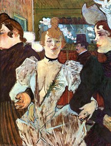 La Goulue Arriving At The Moulin Rouge With Two Women — Henri De Toulouse-lautrec