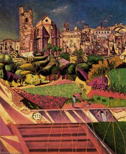 Montroig, La Iglesia Y El Pueblo — Joan Miró
