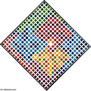 Kanta Orion Blanc Negative — Victor Vasarely