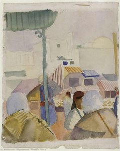 Market In Tunis Ii — August Macke