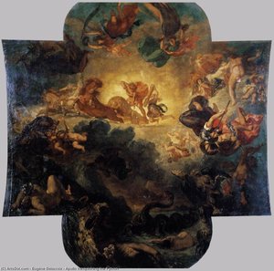 Apollo Vanquishing The Python — Eugène Delacroix