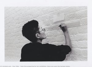 Yoko Ono Preparing For Her Exhibition, Have You Seen The Horizon Lately? — Ono Yōko