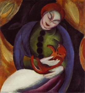 Girl With Cat Ii