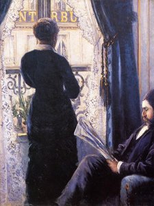 Interiør (også Kjent Som Utsikt Fra Balkongen) — Gustave Caillebotte