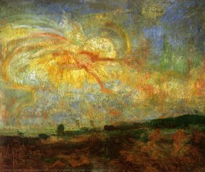 Adam Et Eve Chasses Du Paradis Ou Etude De Lumiere — James Ensor