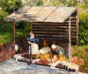 Лaundresses At Eragny — Камил Писаро