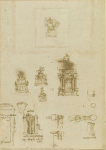 Sketches For The Trivulzio Monument, And Other Studies — Leonardo Da Vinci