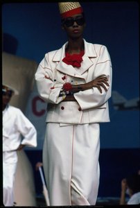 Runway Photograph Of Chloé, Spring/summer 1984 Collection — Karl Otom Lagerfeld
