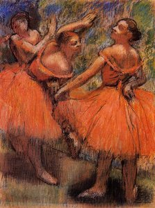 Red Ballet Skirts — Edgar Degas