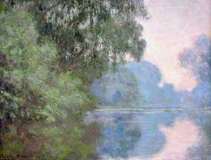 Morning On The Seine Near Giverny — Claude Monet