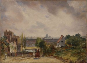 View Of The City Of London From Sir Richard Steele's Cottage, Hampstead — John Constable