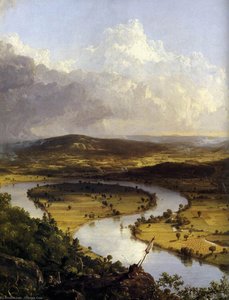 View From Mount Holyoke, Northamptom, Massachusetts, After A Thunderstorm (detail) — Thomas Cole