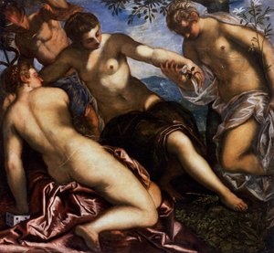 Tintoretto's Mercury And The Graces: A Symphony Of Light And Myth — Tintoretto