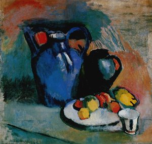 Nature Morte À La Cruche Bleue Huile Sur Toile Collection Wilbur Brayton Jr
