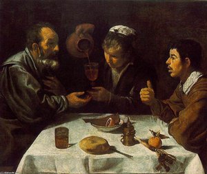 Peasants At The Table (el Almuerzo) — Diego Velázquez