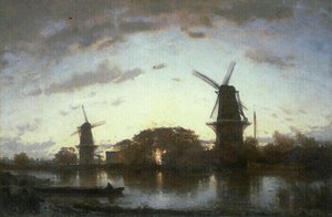 Les Bords De L'amstel — Felix Ziem