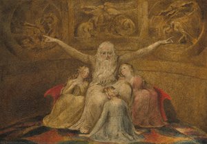 Job And His Daughters — William Blake