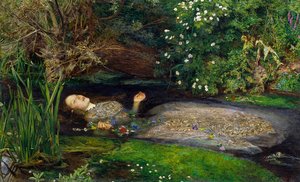 Ophelia (cropped) — Sir John Everett Millais