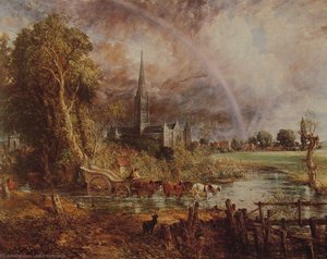 Salisbury Cathedral From The Meadows — John Constable