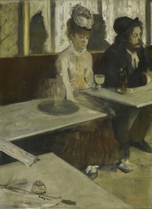 In A Cafe, Also Called — Edgar Degas