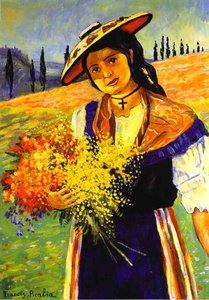 Young Girl With Flowers (jeune Fille Aux Fleurs) — Φραντσίσκος Πικαμπία