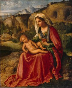 Virgin And Child In A Landscape