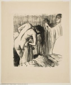 Leaving The Bath Iii — Edgar Degas