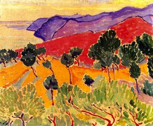 Landscape By The Sea: The Côte D'azur Near Agay — André Derain